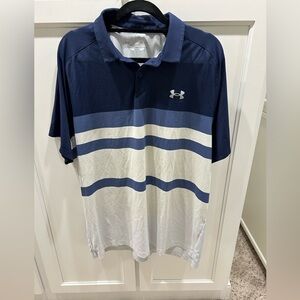 men’s large under armour Heatgear polo